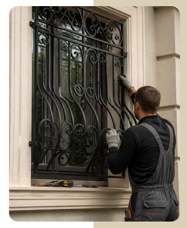 Изготовление кованых решеток в Костомукше от 6631 р. | Дверной